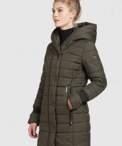 Khujo CONSTANZE STRUCTURED - Abrigo De Invierno - Dunkeloliv, Mujer -KHUJO Tienda 00f22adead234e34907dcf801fdd6698