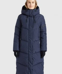 Khujo SONJE - Abrigo De Invierno - Dunkelblau, Mujer