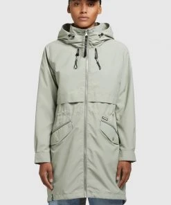Khujo ARIANA - Parka - Blassgrün, Mujer