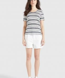 Khujo PERGOLA - Camiseta Básica - Naturweiß-dunkelblau Gestreift, Mujer -KHUJO Tienda 04245b024c18491986f3354f54c0ec1b