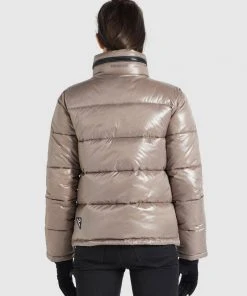 Khujo BLONDIE - Chaqueta De Invierno - Taupe Glänzend, Mujer -KHUJO Tienda 055ec95898f94d5184b6c1aaaa1d9d32