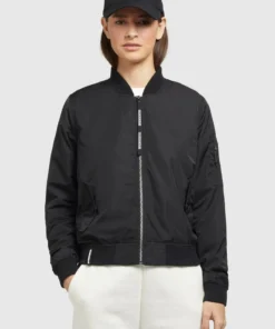 Khujo STENCE - Chaquetas Bomber - Schwarz, Mujer