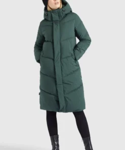 Khujo TORINO - Abrigo De Invierno - Dunkelgrün, Mujer