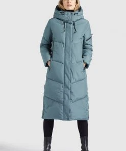 Khujo SONJE - Abrigo De Invierno - Blaugrau, Mujer