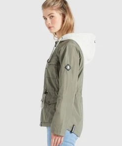 Khujo FAMKE - Chaqueta De Entretiempo - Hellkhaki, Mujer -KHUJO Tienda 091878b8728a4f74aad12a11d59c6985