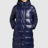 Khujo CORINNA SHINY - Abrigo De Invierno - Dunkelblau Glänzend, Mujer