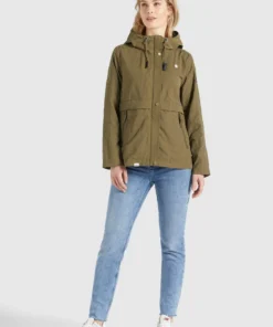 Khujo ZAHIRA2 - Chaqueta De Entretiempo - Khaki, Mujer