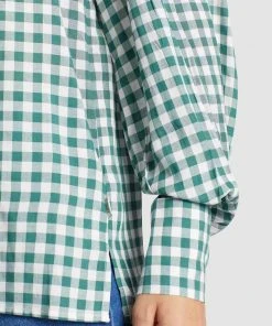 Khujo DAMINA - Blusa - Green/white, Mujer -KHUJO Tienda 0abad9078ed244ecadfd27369675c965