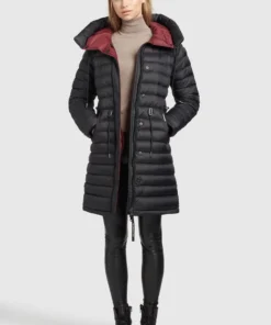 Khujo MANTEL NIANA SHINE - Abrigo De Invierno - Schwarz, Mujer