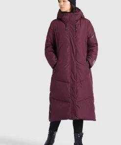 Khujo SONJE2 - Abrigo De Invierno - Weinrot, Mujer