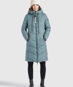 Khujo ARIBAY - Abrigo De Invierno - Blaugrau, Mujer