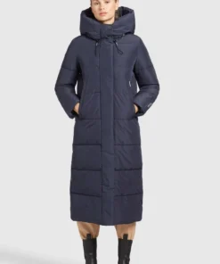 Khujo MANTEL SOULANI - Abrigo De Invierno - Dunkelblau, Mujer