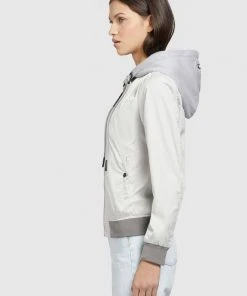 Khujo PERSEE - Chaqueta Fina - Hellgrau, Mujer -KHUJO Tienda 0f1eae4baf2b406e9713fd9b76d8ad92