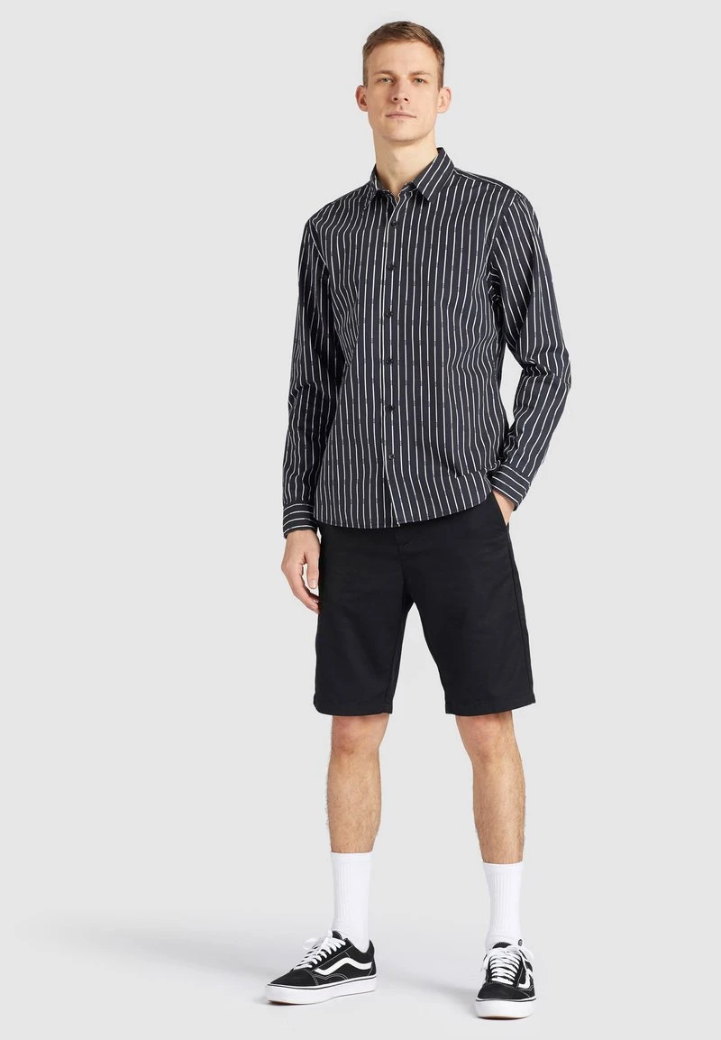 WAITE - Camisa - schwarz gestreift Khujo WAITE - Camisa - Schwarz Gestreift, Hombre -KHUJO Tienda 101dd7b013774387bb8651084b2c5031