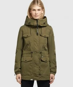 Khujo ELST - Parka - Dunkeloliv, Mujer