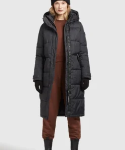 Khujo DAKOTA - Abrigo De Invierno - Schwarz Schlangenmuster, Mujer