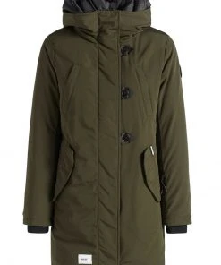 Khujo CLEAO - Abrigo De Invierno - Dunkeloliv, Mujer -KHUJO Tienda 12ff13551eb24d79a78e742cad1d4af8