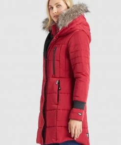 Khujo NIAMH - Abrigo De Invierno - Rot, Mujer -KHUJO Tienda 130e6fb5a46f42949947c674af4e542a