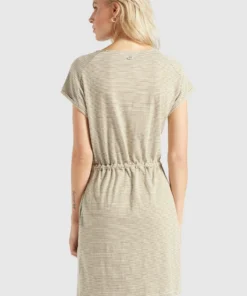 Khujo ANNEMARIE - Vestido Ligero - Weiß-ocker Gestreift, Mujer -KHUJO Tienda 13a980bbf2304e7d8d81f5eb740a8d45