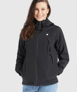 Khujo ROZA2 - Chaqueta Outdoor - Schwarz, Mujer