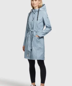 Khujo GLENNA - Impermeable - Hellblau, Mujer -KHUJO Tienda 166b854b097440038106ff55d223f84e