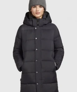 Khujo WENCKE MATT - Abrigo De Invierno - Schwarz, Mujer