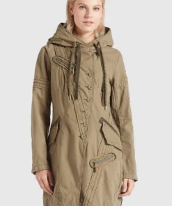 Khujo ZARIA - Parka - Army, Mujer