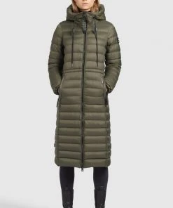 Khujo MIMI SHINE - Abrigo De Invierno - Dunkeloliv, Mujer