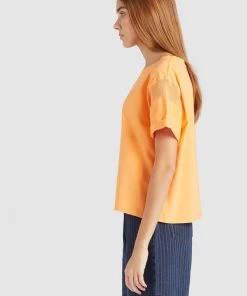 Khujo REAGAN - Camiseta Estampada - Orange, Mujer -KHUJO Tienda 1d929cb9e0974e2f9ca257eb3e31a9fc