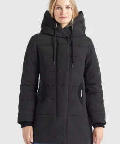 Khujo SHERMA2 - Abrigo De Invierno - Schwarz, Mujer