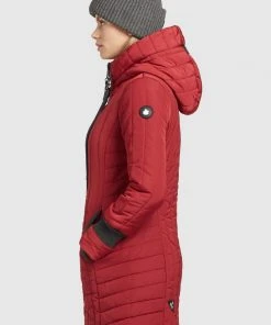 Khujo JERRY PRIME5 LIGHT - Abrigo De Invierno - Rot, Mujer -KHUJO Tienda 1ec67f1509544d7b81c6159c272a9889
