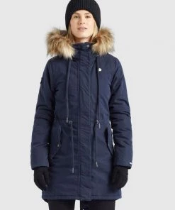 Khujo CODISH - Abrigo De Invierno - Dunkelblau, Mujer