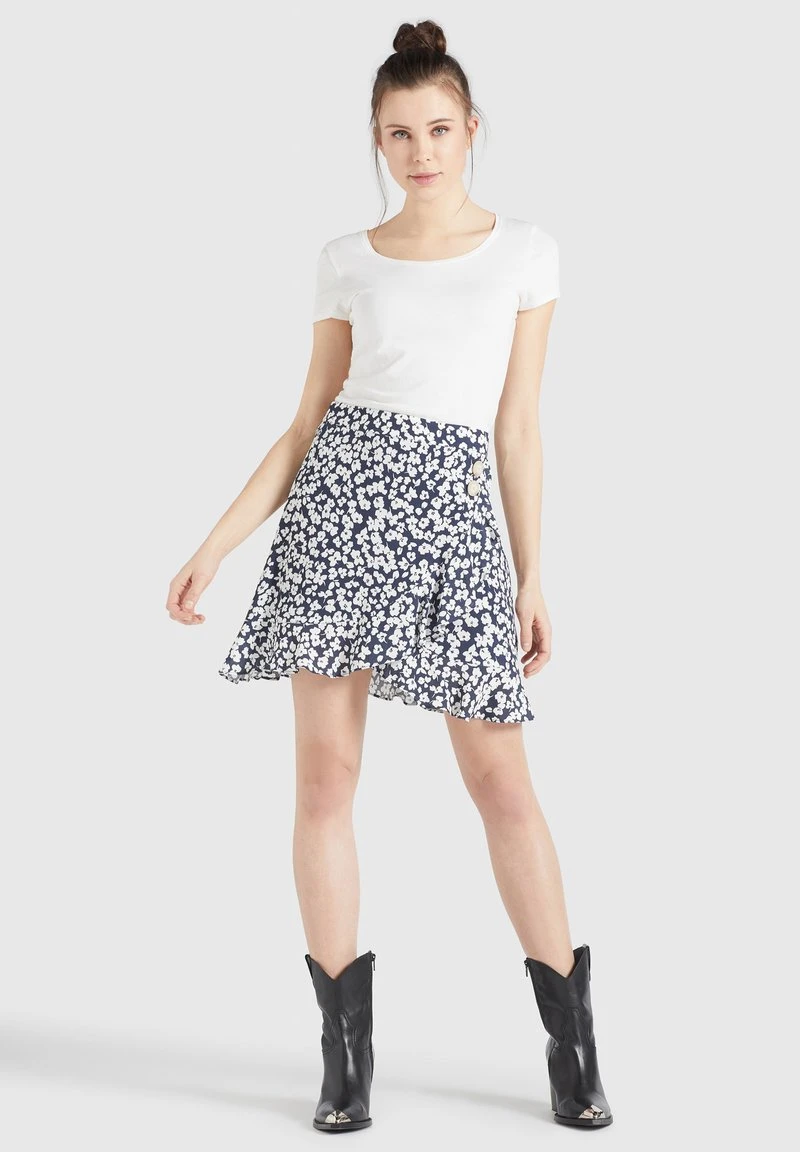 UNDINE - Falda acampanada - dunkelblau-weiß geblümt Khujo UNDINE - Falda Acampanada - Dunkelblau-weiß Geblümt, Mujer -KHUJO Tienda 21d347c6b0544e418abd3e172b4ecebd