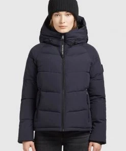 Khujo ISIDORA - Abrigo De Invierno - Dunkelblau, Mujer