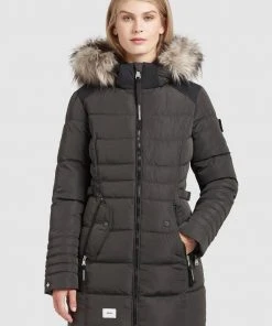Khujo AMARAY2 - Abrigo De Invierno - Dunkelgrau, Mujer