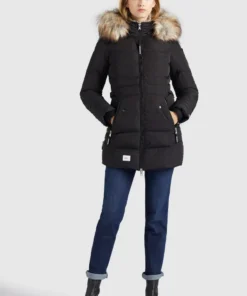 Khujo AMARAY - Abrigo De Invierno - Schwarz, Mujer