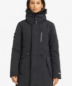 Khujo LIZIE - Abrigo De Invierno - Black, Mujer