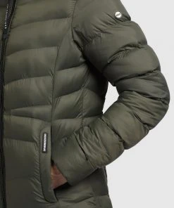 Khujo INGRAM SHINE - Abrigo De Invierno - Dunkeloliv, Mujer -KHUJO Tienda 2838c63376e94a3cbe6e6edfcb14fa19