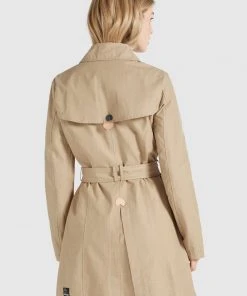 Khujo AURORA - Gabardina - Camel, Mujer -KHUJO Tienda 28ffd0e783fd428ba8293c4fa397a767