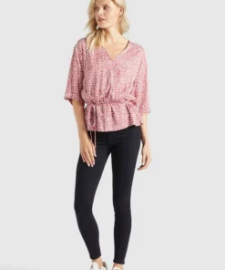 Khujo RINALDA - Blusa - Rot Weiß Geblümt, Mujer -KHUJO Tienda 2a5d4eaa8e184c09ac5b7a9c75863488