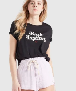 Khujo BANANI INSTINCT - Camiseta Estampada - Schwarz, Mujer -KHUJO Tienda 2b447939eb5c4a13bba0156c85efe3b2