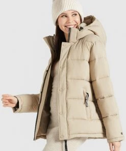 Khujo GERDA MATT - Chaqueta De Invierno - Beige, Mujer