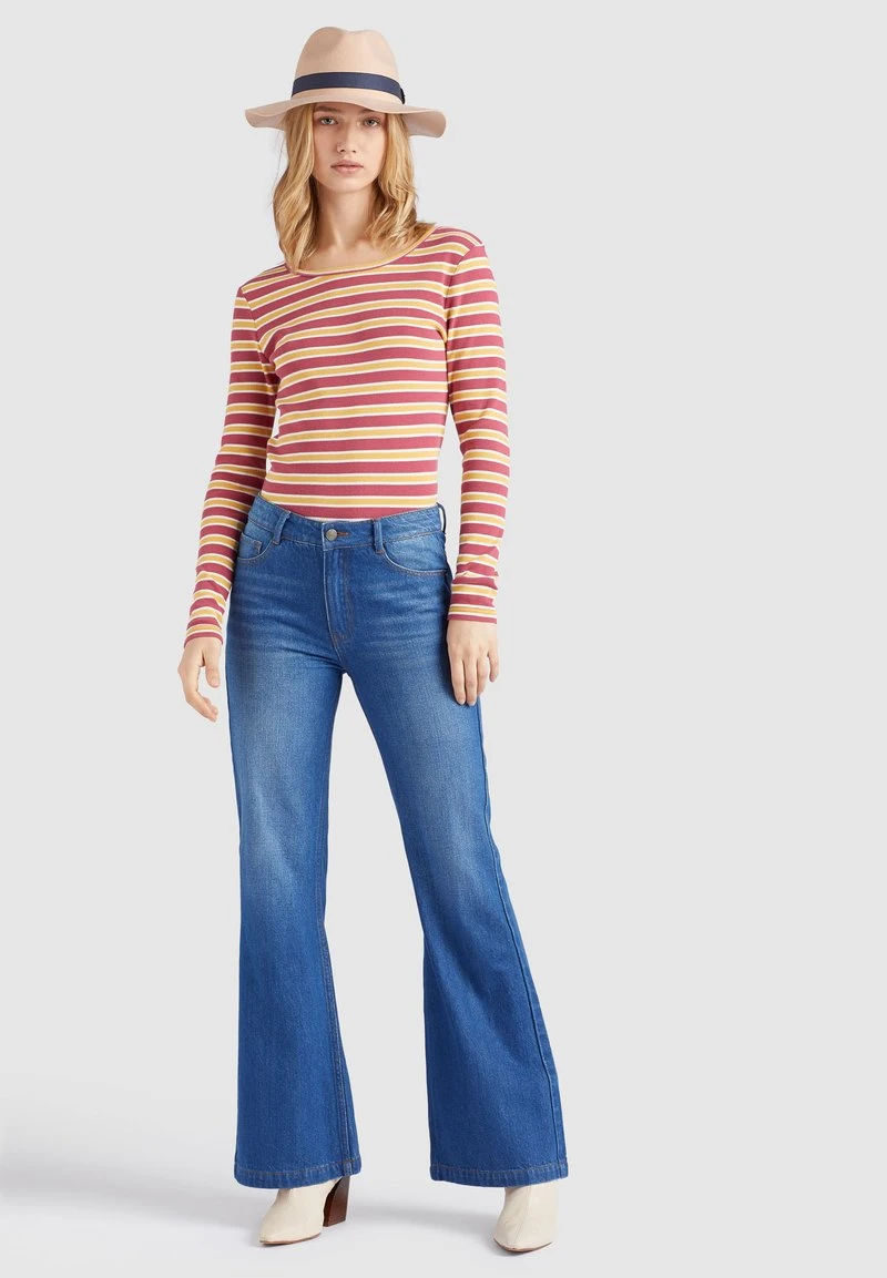 SICHUAN - Camiseta de manga larga - rosa-ocker gestreift Khujo SICHUAN - Camiseta De Manga Larga - Rosa-ocker Gestreift, Mujer -KHUJO Tienda 2e730a1121fd408b81cce81a7b37e300