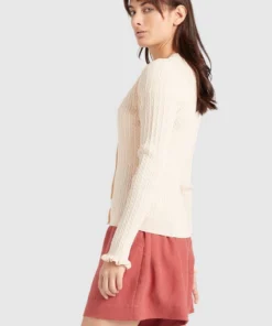 Khujo SUSTU - Chaqueta De Punto - Beige, Mujer -KHUJO Tienda 2f9da5016ce34b81984bfab7a2e33e31