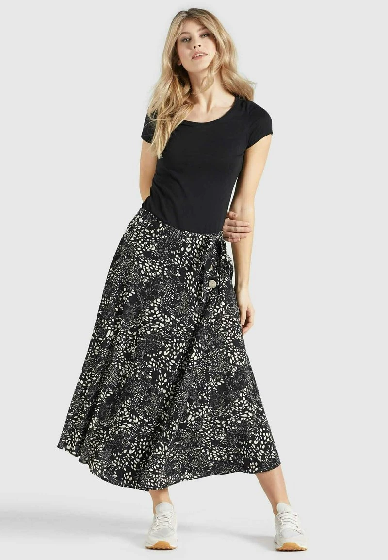 HEPKE - Falda acampanada - schwarz-weiß gemustert Khujo HEPKE - Falda Acampanada - Schwarz-weiß Gemustert, Mujer -KHUJO Tienda 2fbe5de673c342b0afce95b64e0400fc