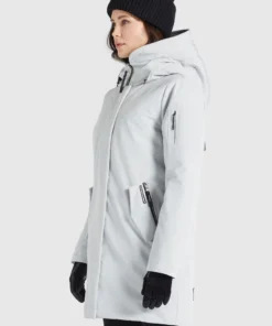 Khujo MANAMA - Abrigo De Invierno - Hellgrau, Mujer