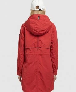Khujo GAMES - Parka - Rot, Mujer -KHUJO Tienda 313ba1ed26ca4f019eef015817de59c6