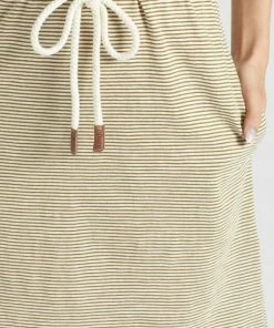 Khujo ANNEMARIE - Vestido Ligero - Weiß-ocker Gestreift, Mujer -KHUJO Tienda 321dde8ad16142c4bc97a61eae9522e7