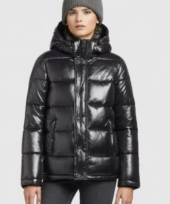 Khujo GERDA SHINY - Abrigo De Invierno - Schwarz, Mujer