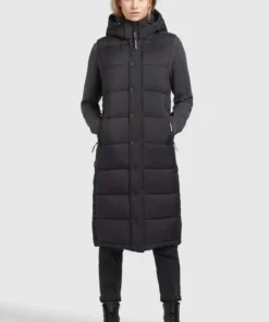 Khujo MAGNETA MATT - Chaleco - Schwarz, Mujer